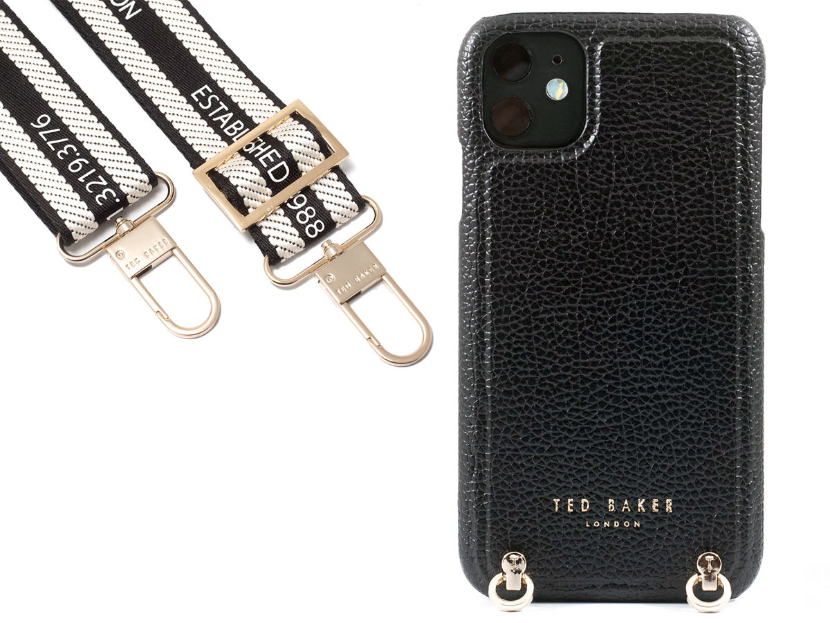 Ted Baker Crossbody Case Zwart - iPhone 11/XR hoesje