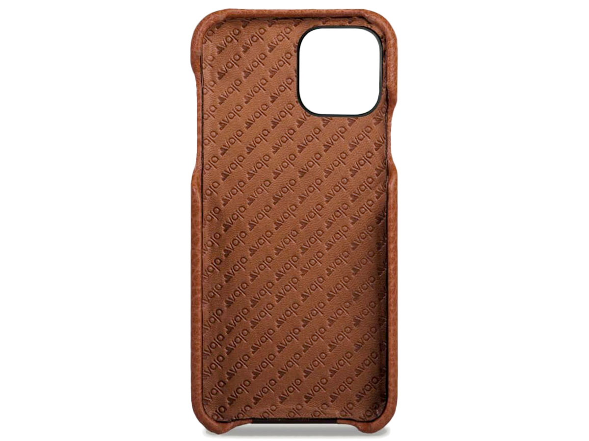 Vaja Grip Leather Case Cognac - iPhone 11 Hoesje Leer