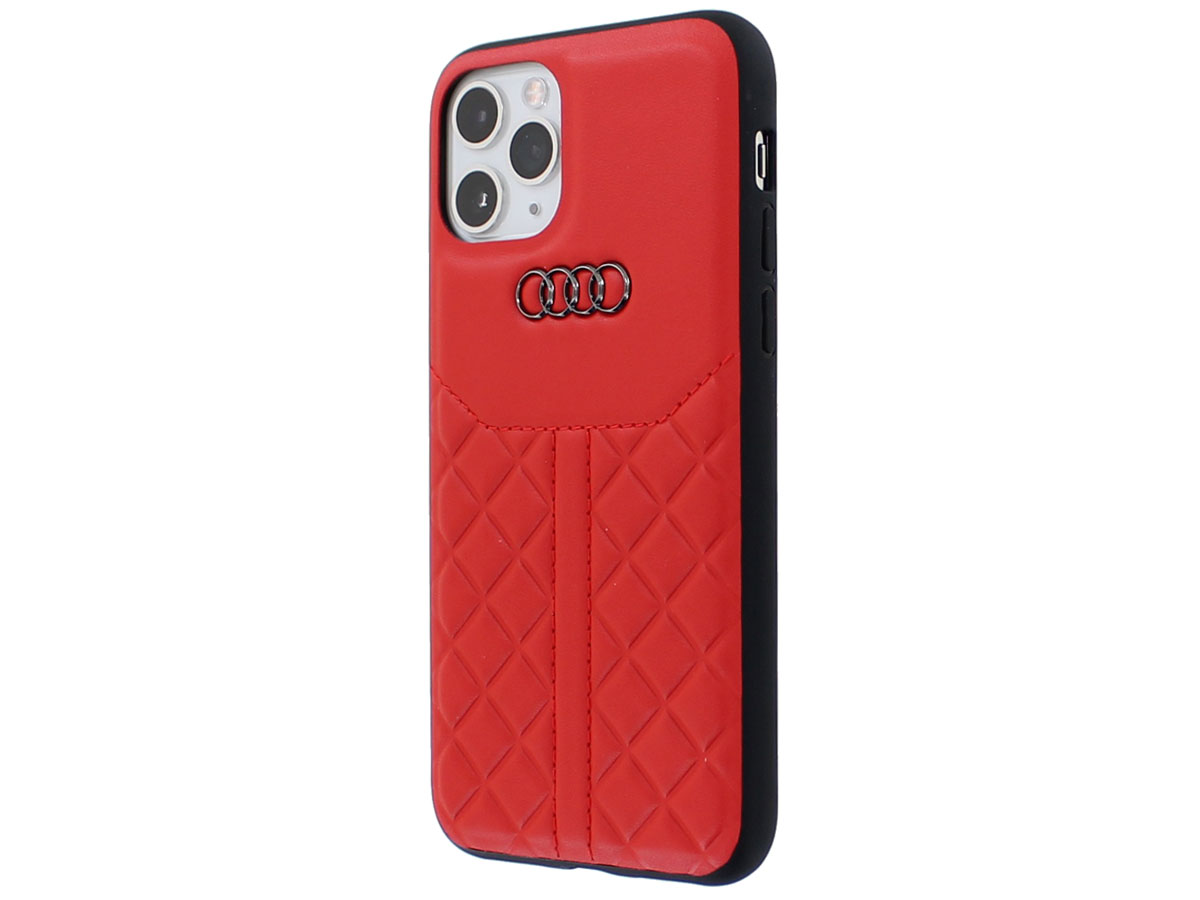 Audi Q8 Series Case Rood Leer - iPhone 11 Pro hoesje