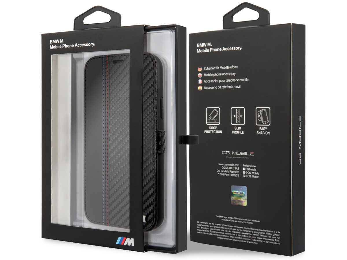 BMW M Sport Color Stitch Bookcase - iPhone 11 Pro hoesje