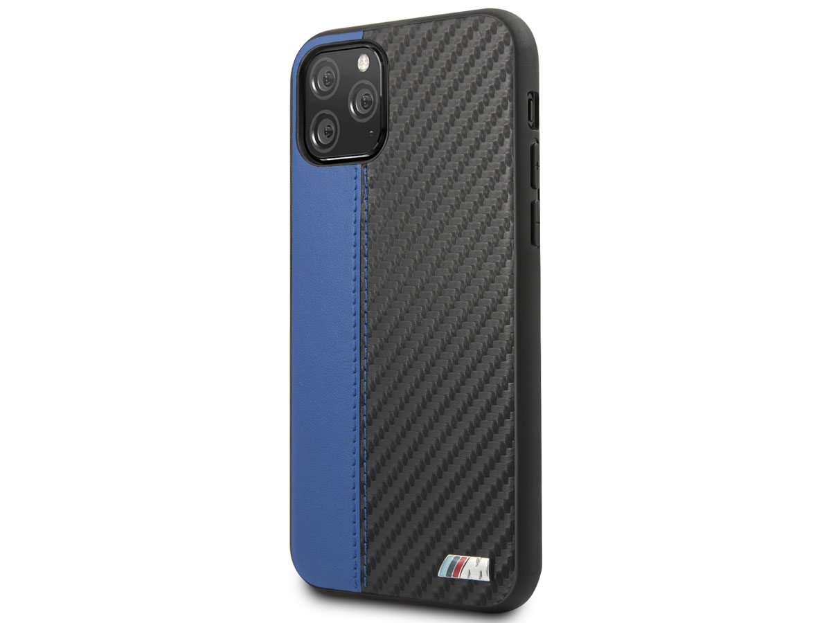 BMW M Sport Stitched Case Blauw - iPhone 11 Pro hoesje