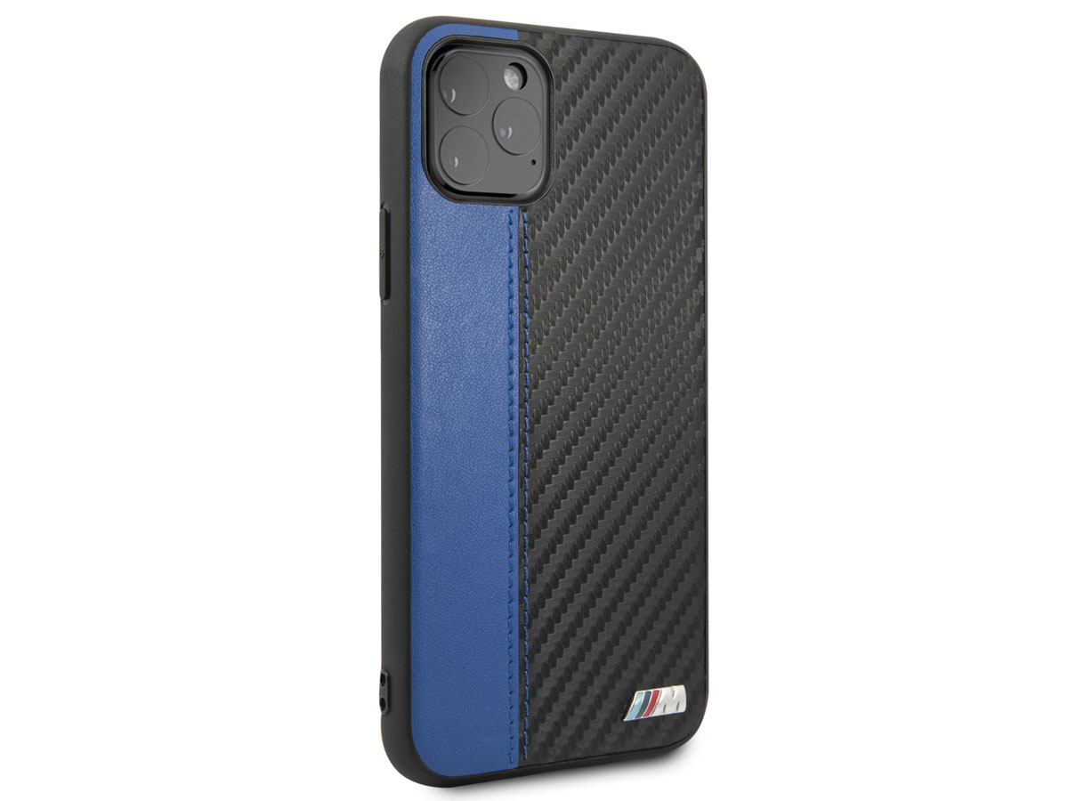 BMW M Sport Stitched Case Blauw - iPhone 11 Pro hoesje