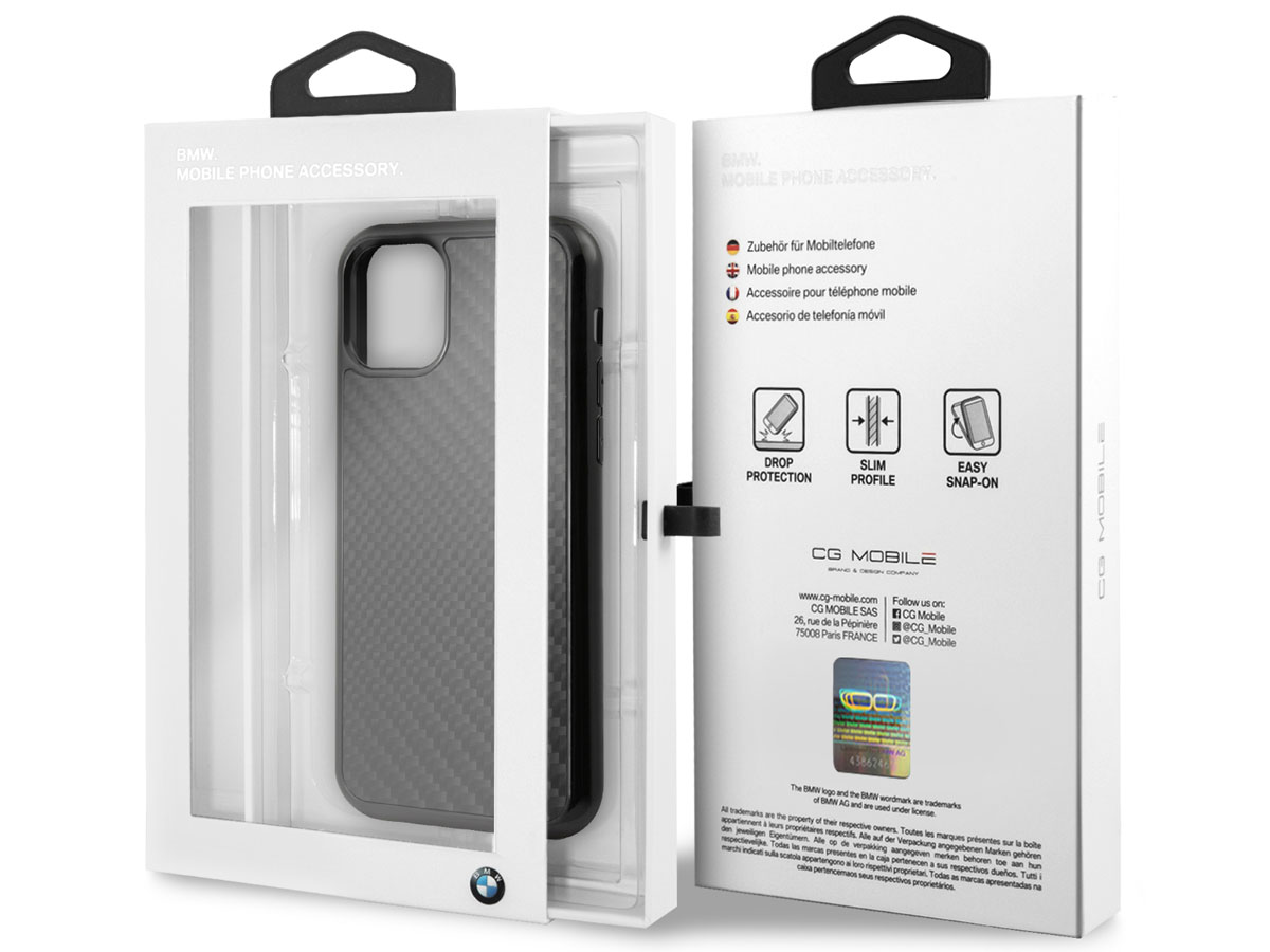 BMW Signature Carbon Fiber Case - iPhone 11 Pro hoesje