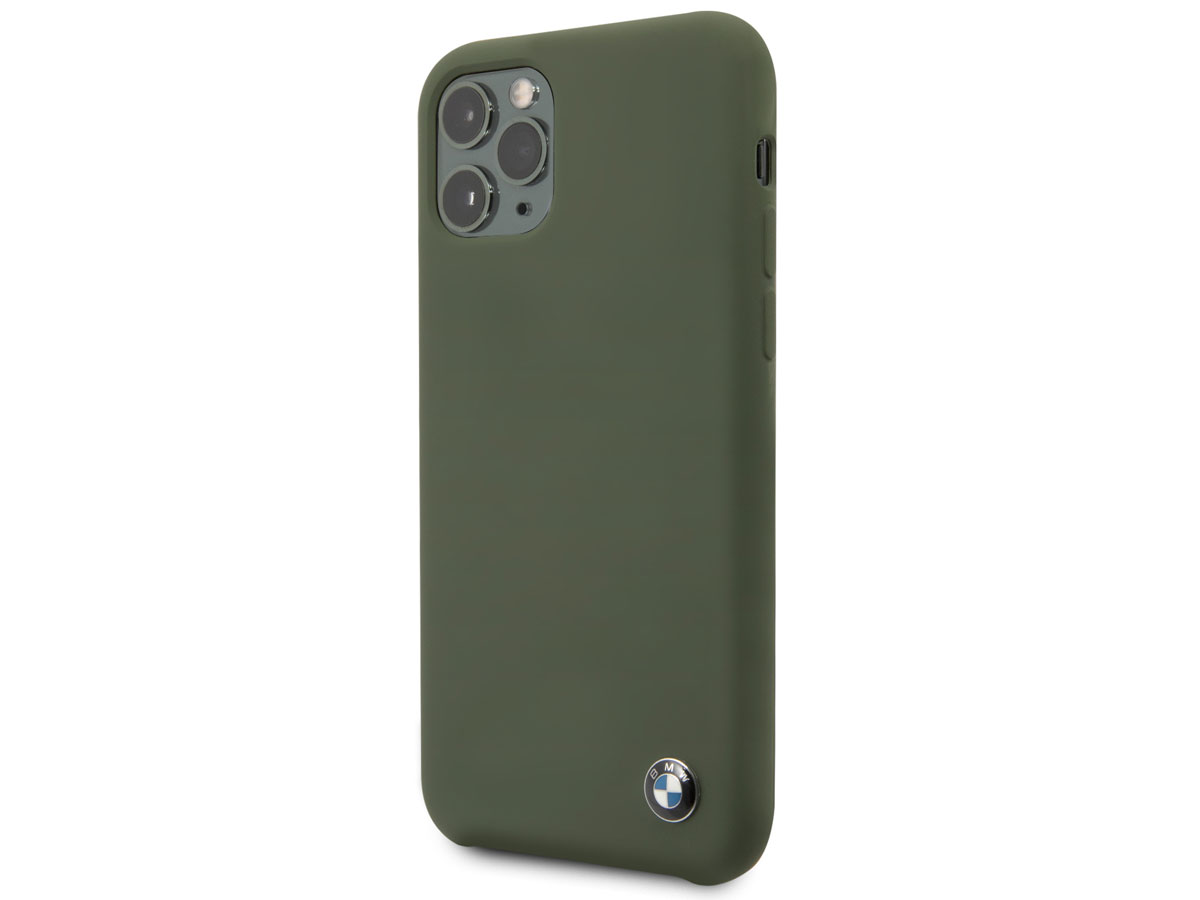 BMW Signature Silicone Case Groen - iPhone 11 Pro Hoesje