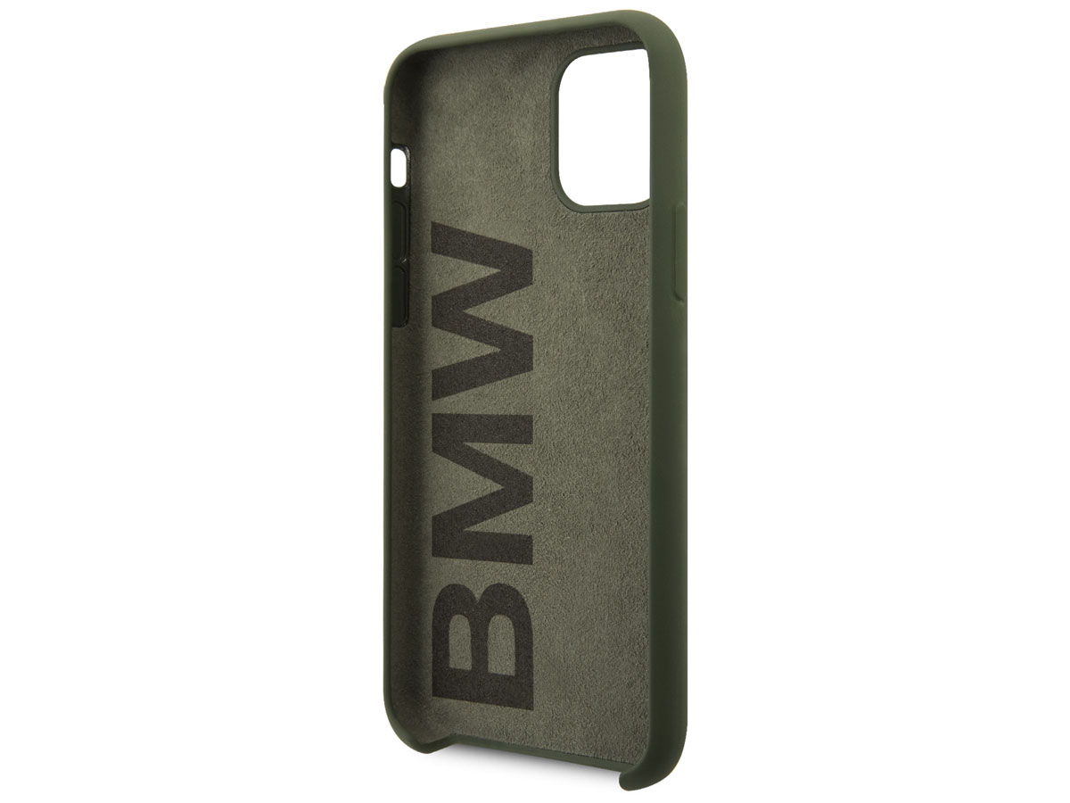BMW Signature Silicone Case Groen - iPhone 11 Pro Hoesje