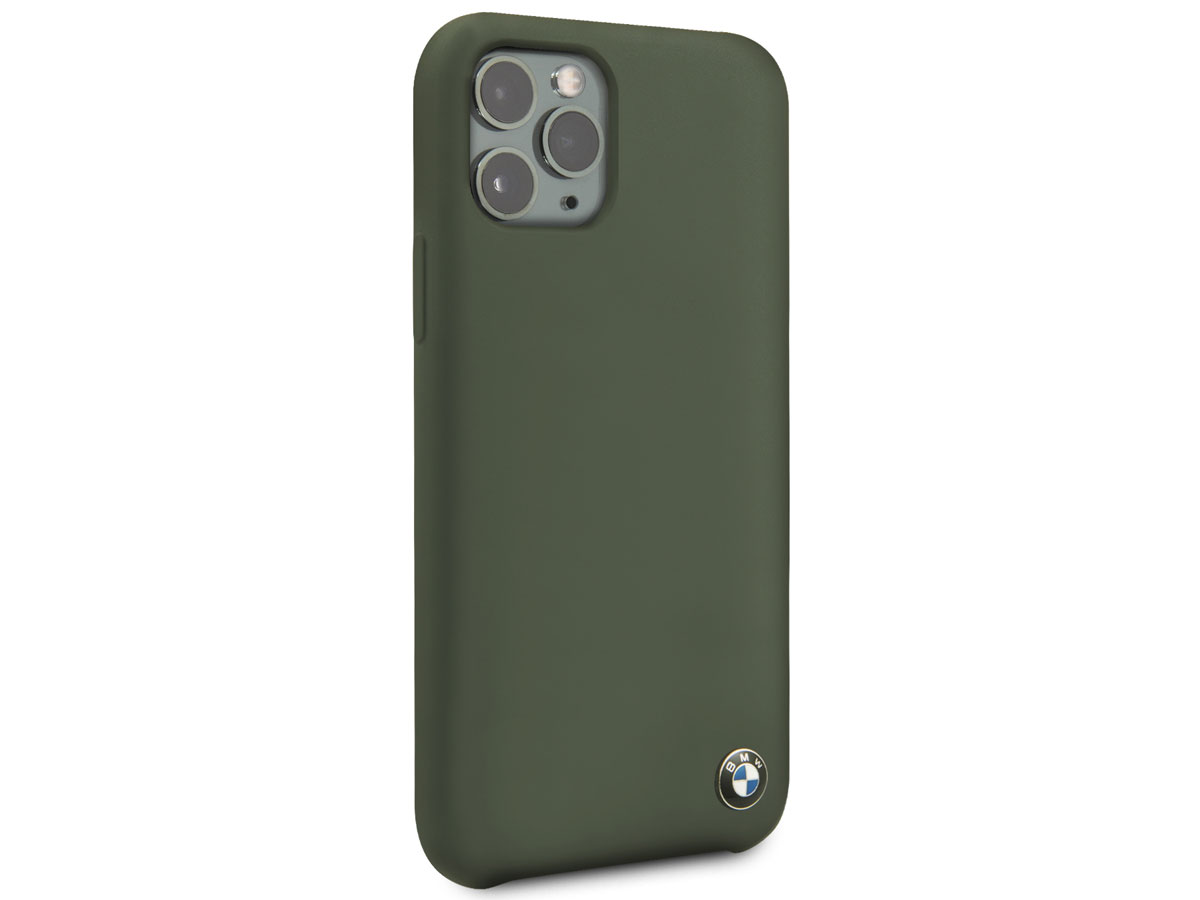 BMW Signature Silicone Case Groen - iPhone 11 Pro Hoesje
