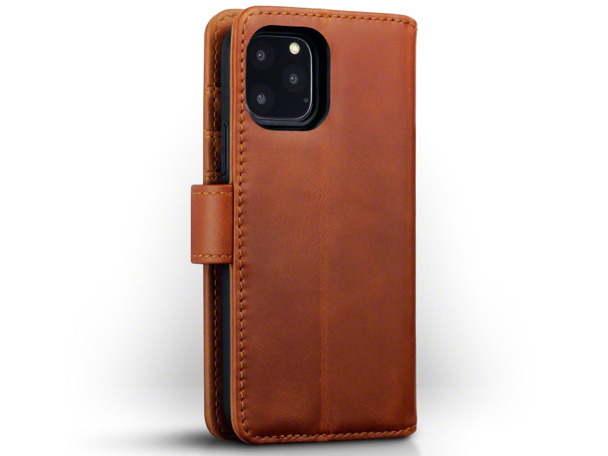 CaseBoutique Leather Wallet Cognac Leer - iPhone 11 Pro hoesje