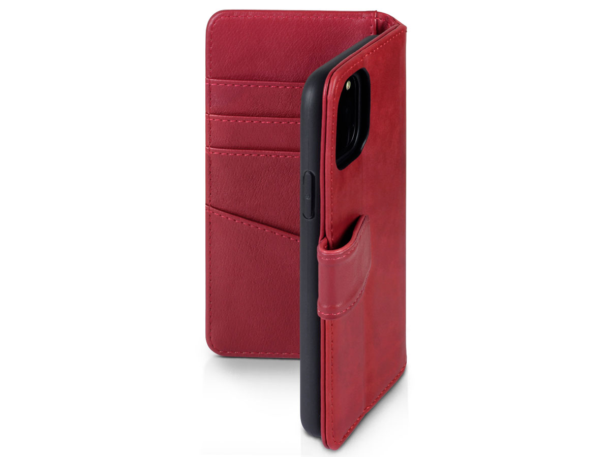 CaseBoutique Leather Wallet Rood Leer - iPhone 11 Pro hoesje