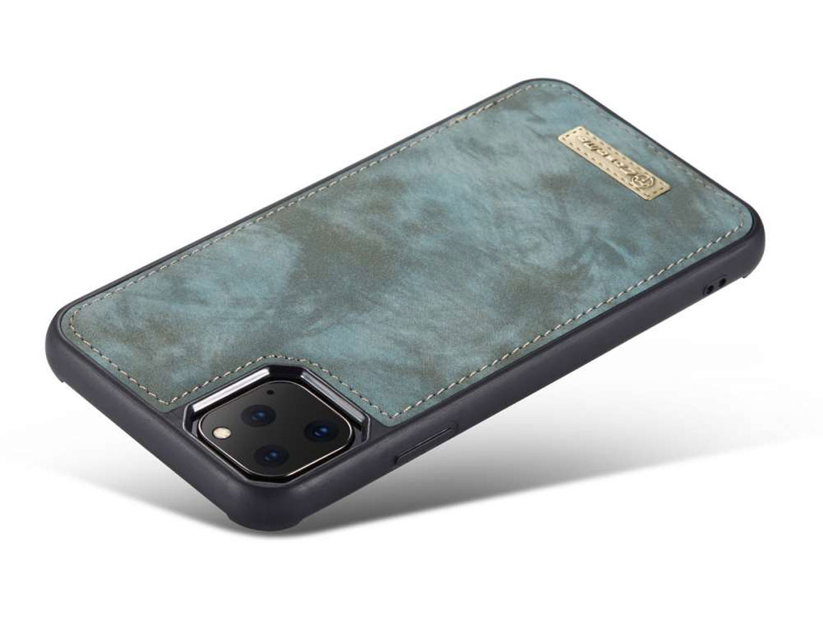 CaseMe 2in1 Wallet Ritsvak Case Blauw - iPhone 11 Pro Hoesje