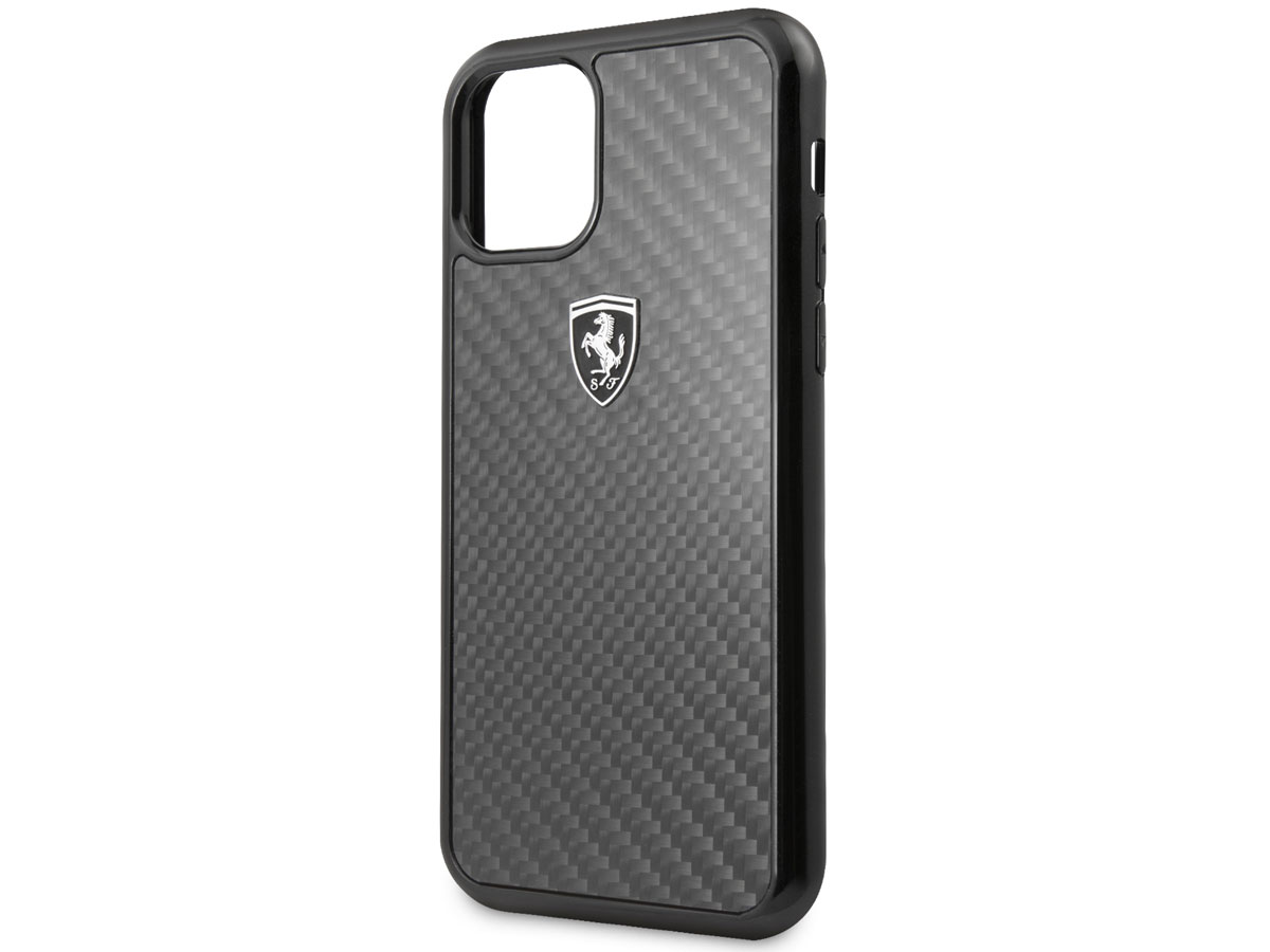 Ferrari Carbon Fiber Hard Case - iPhone 11 Pro hoesje