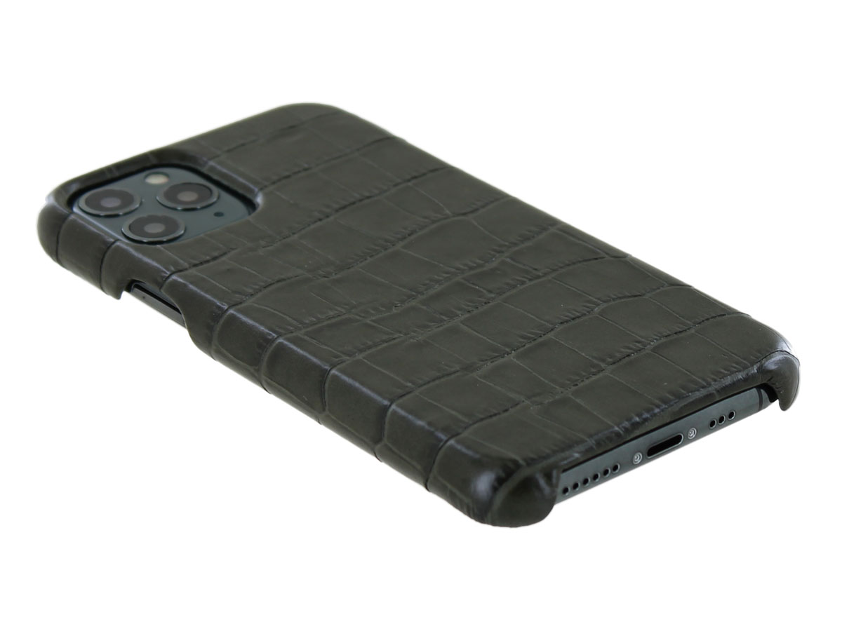 Graffi Cover Croco Groen Leer - iPhone 11 Pro hoesje