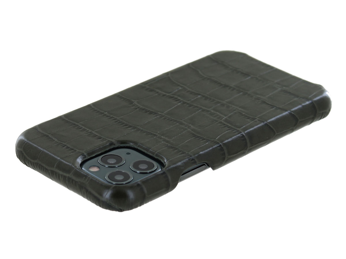 Graffi Cover Croco Groen Leer - iPhone 11 Pro hoesje