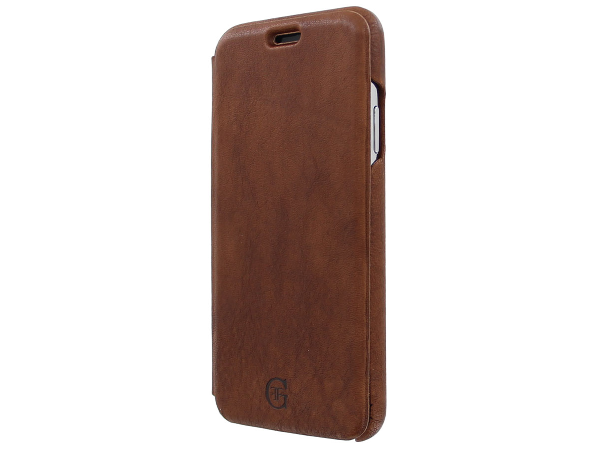 Graffi Oyster Folio Bruin Leer - iPhone 11 Pro hoesje