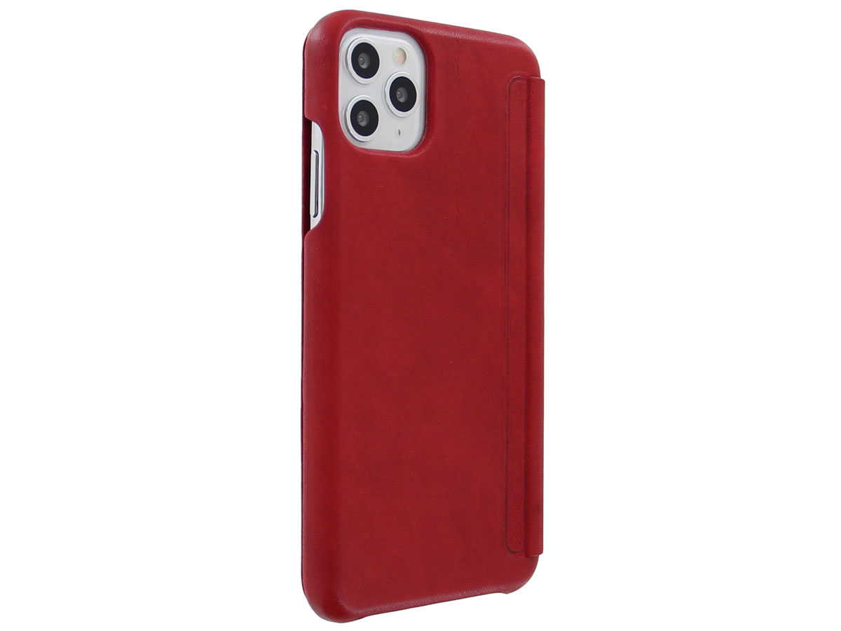 Graffi Oyster Folio Rood Leer - iPhone 11 Pro hoesje