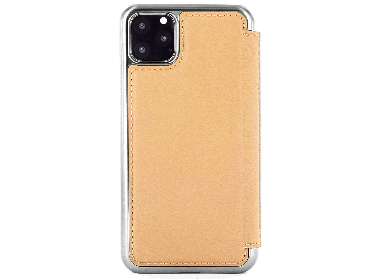 Greenwich Blake Folio Caramel/Gunmetal - iPhone 11 Pro Hoesje Leer