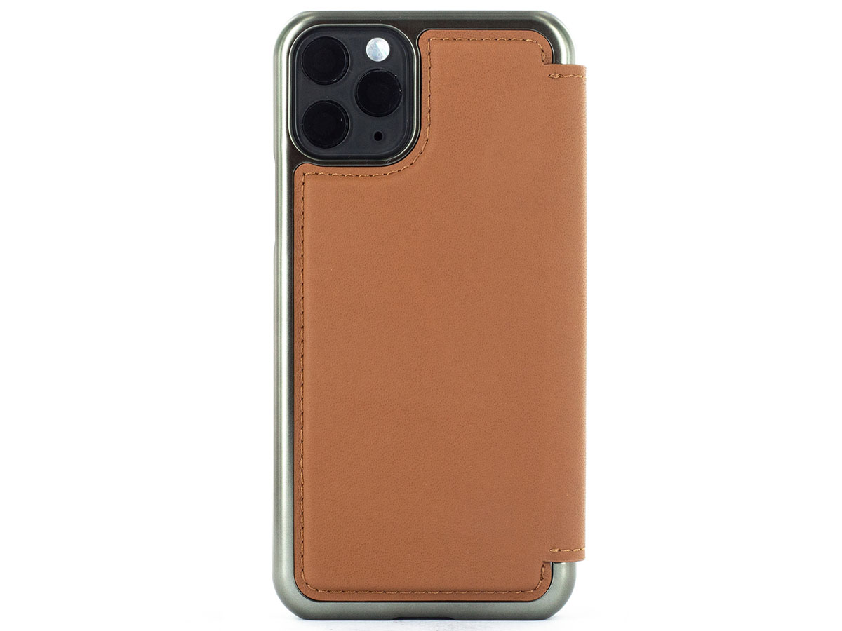 Greenwich Blake Folio Saddle/Gunmetal - iPhone 11 Pro Hoesje Leer