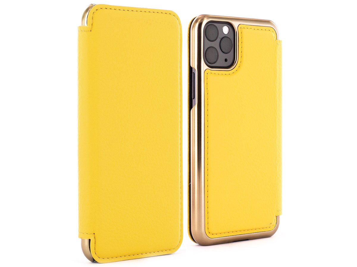 Greenwich Blake Folio Canary/Gold - iPhone 11 Pro Hoesje Leer