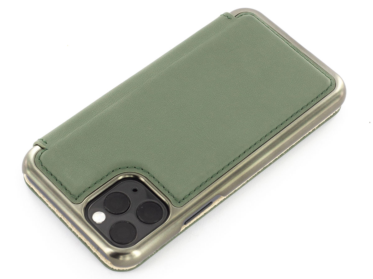 Greenwich Blake Folio Sage/Gunmetal - iPhone 11 Pro Hoesje Leer