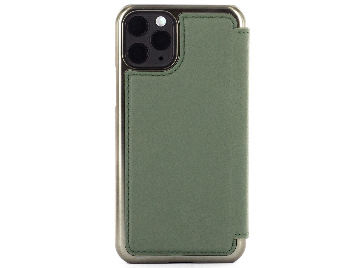 Greenwich Blake Folio Sage/Gunmetal - iPhone 11 Pro Hoesje Leer