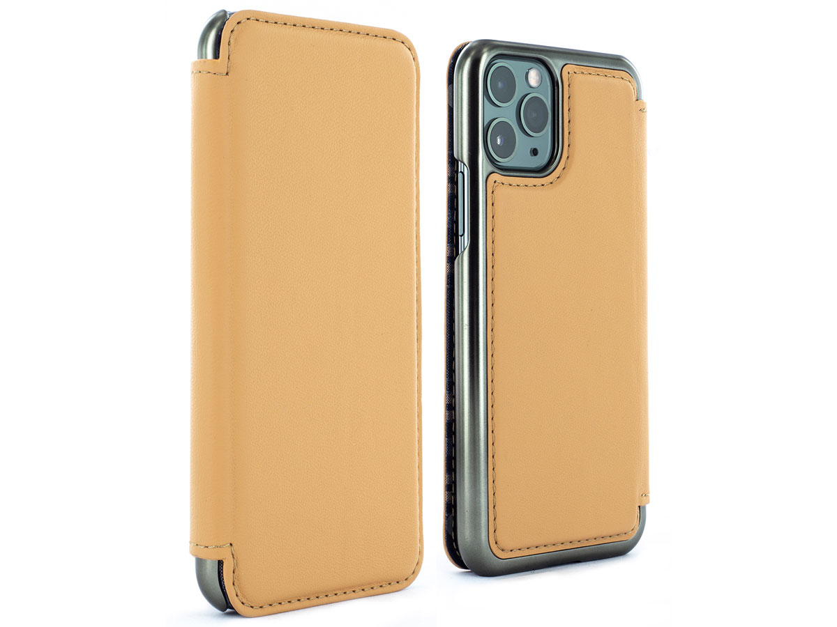 in het midden van niets munitie pols Greenwich Dogger Caramel Luxe Leren Case iPhone 11 Pro