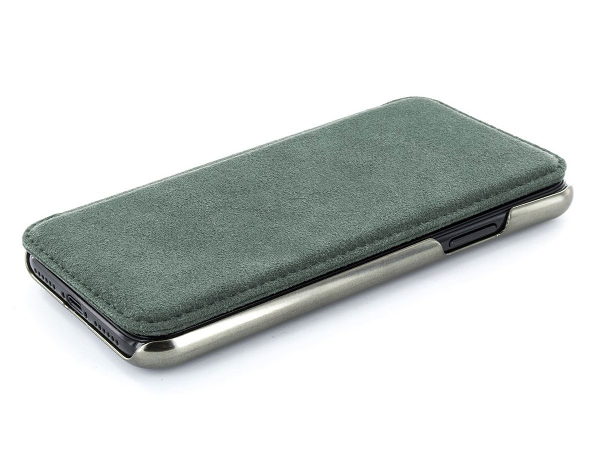 Greenwich Fisher Folio - Alcantara iPhone 11 Pro hoesje