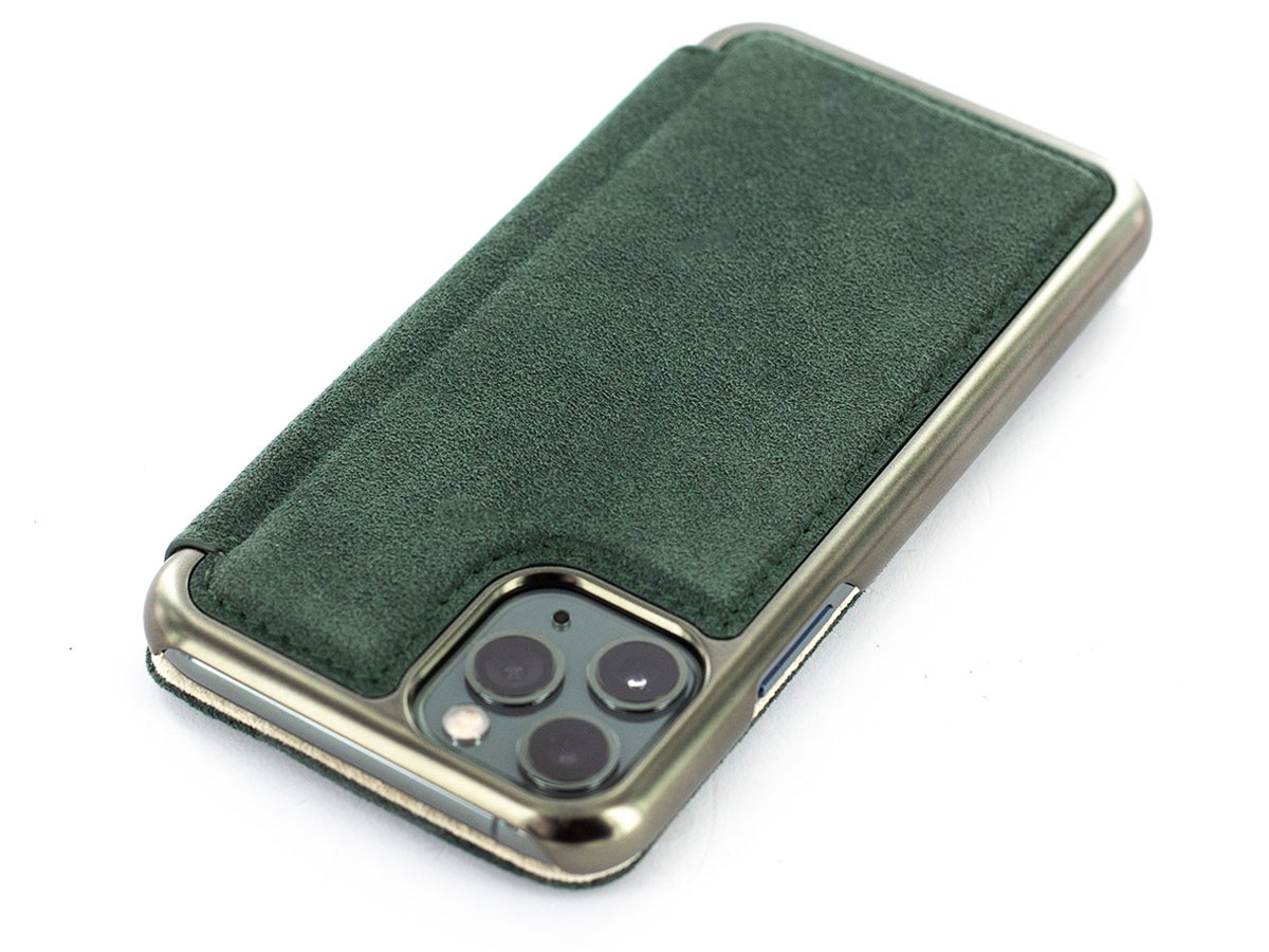 Greenwich Fisher Folio - Alcantara iPhone 11 Pro hoesje