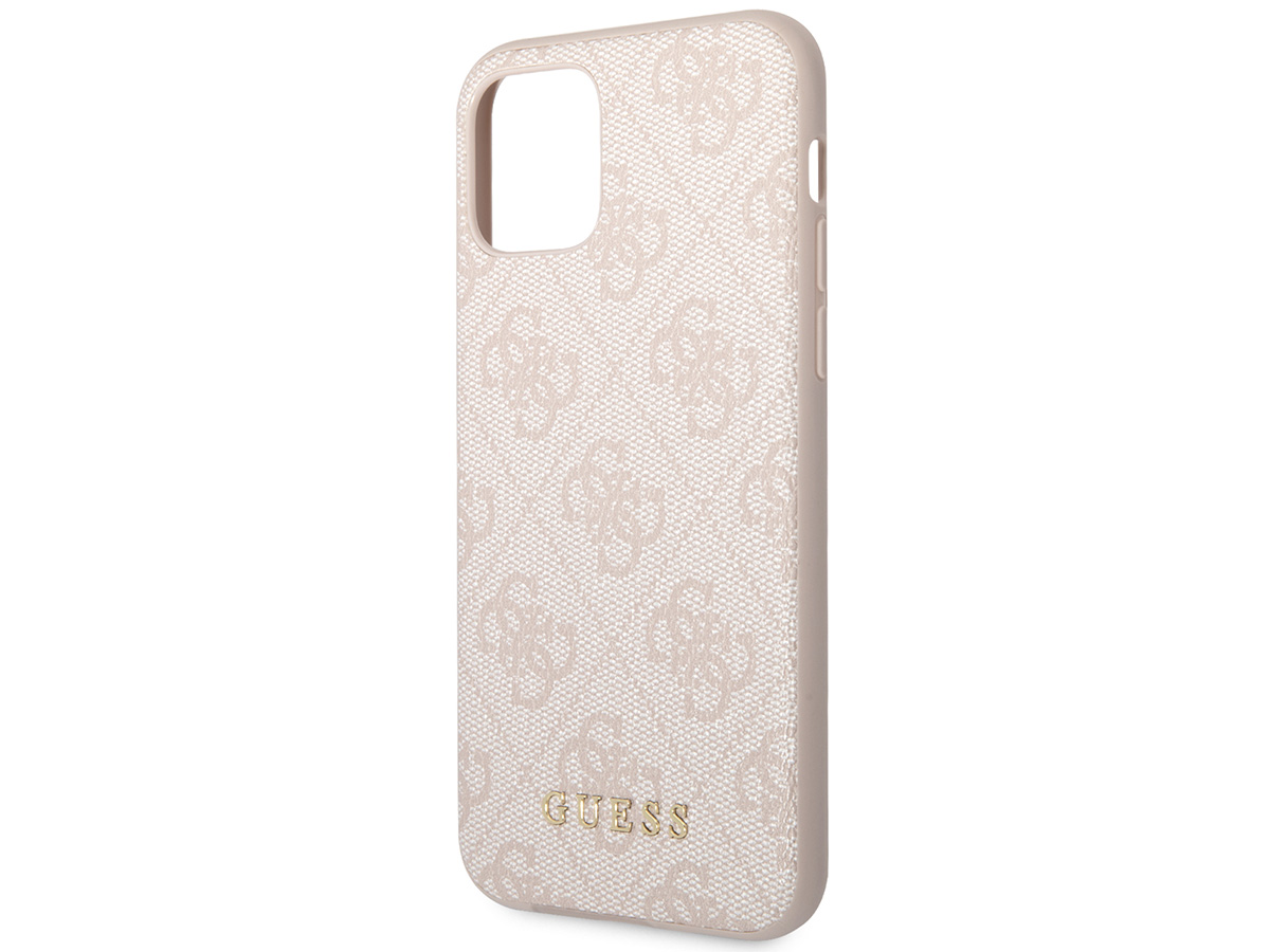 Guess 4G Monogram Case Roze - iPhone 11 Pro hoesje