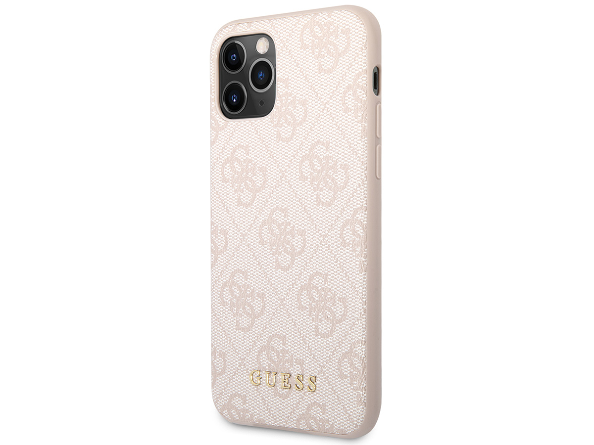 Guess 4G Monogram Case Roze - iPhone 11 Pro hoesje