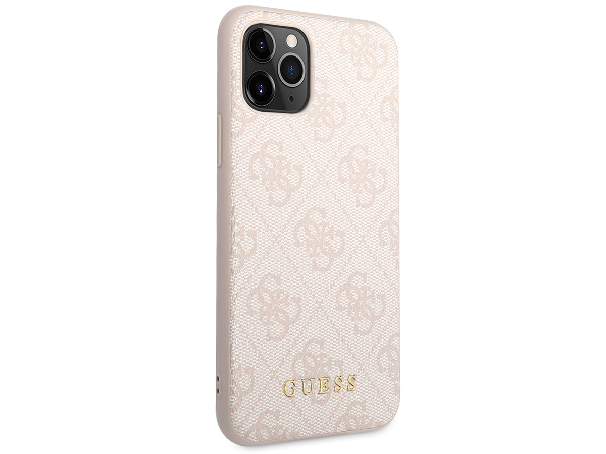 Guess 4G Monogram Case Roze - iPhone 11 Pro hoesje