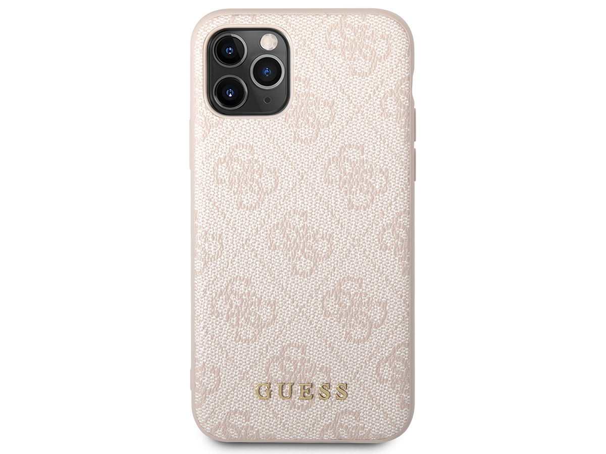 Guess 4G Monogram Case Roze - iPhone 11 Pro hoesje