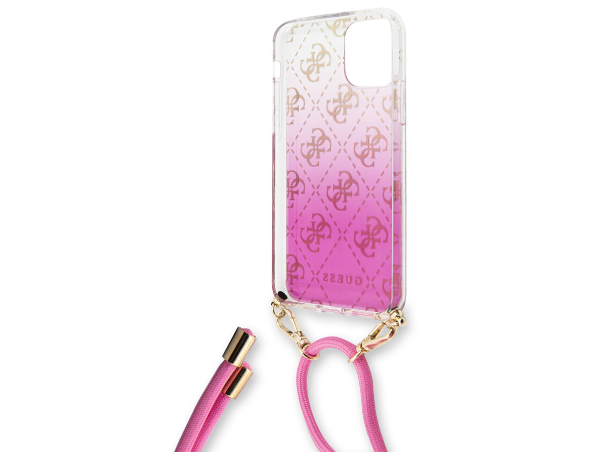 Guess 4G Necklace Case Roze - iPhone 11 Pro hoesje