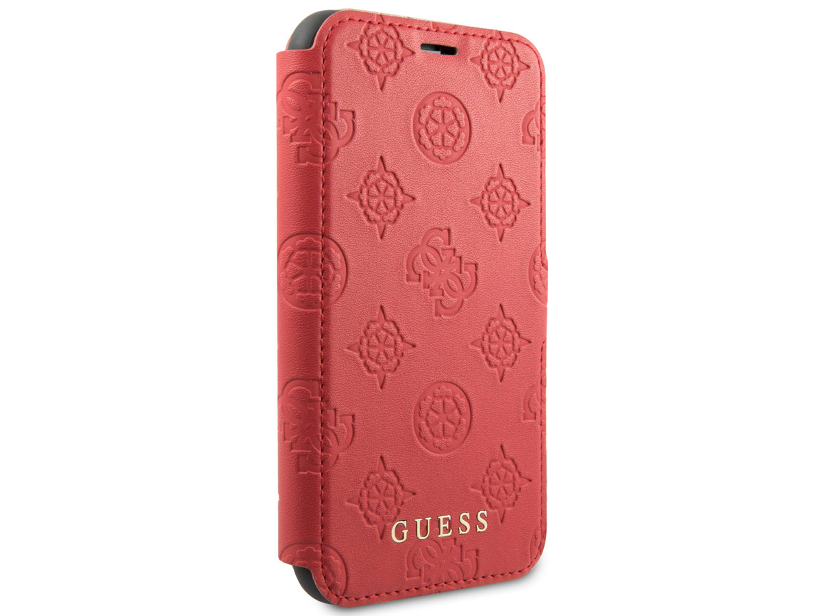 Guess 4G Peony Bookcase Rood - iPhone 11 Pro hoesje