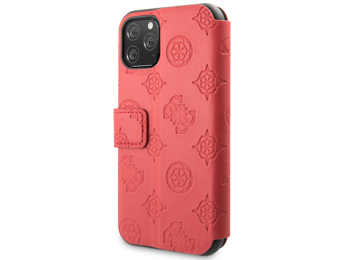 Guess 4G Peony Bookcase Rood - iPhone 11 Pro hoesje