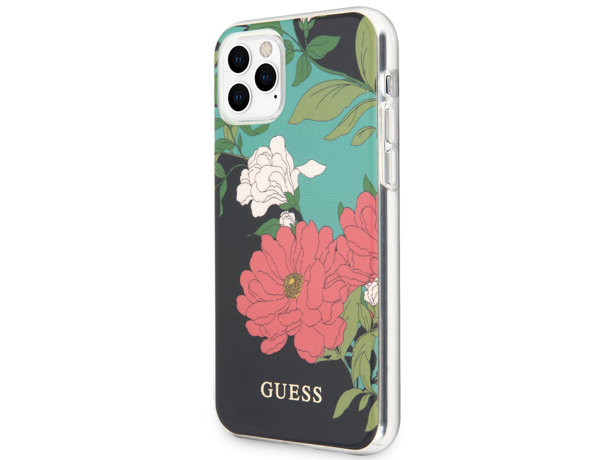 Guess Floral TPU Skin Case No. 1 - iPhone 11 Pro hoesje