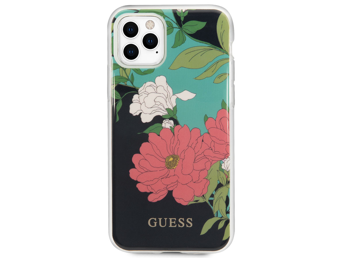 Guess Floral TPU Skin Case No. 1 - iPhone 11 Pro hoesje