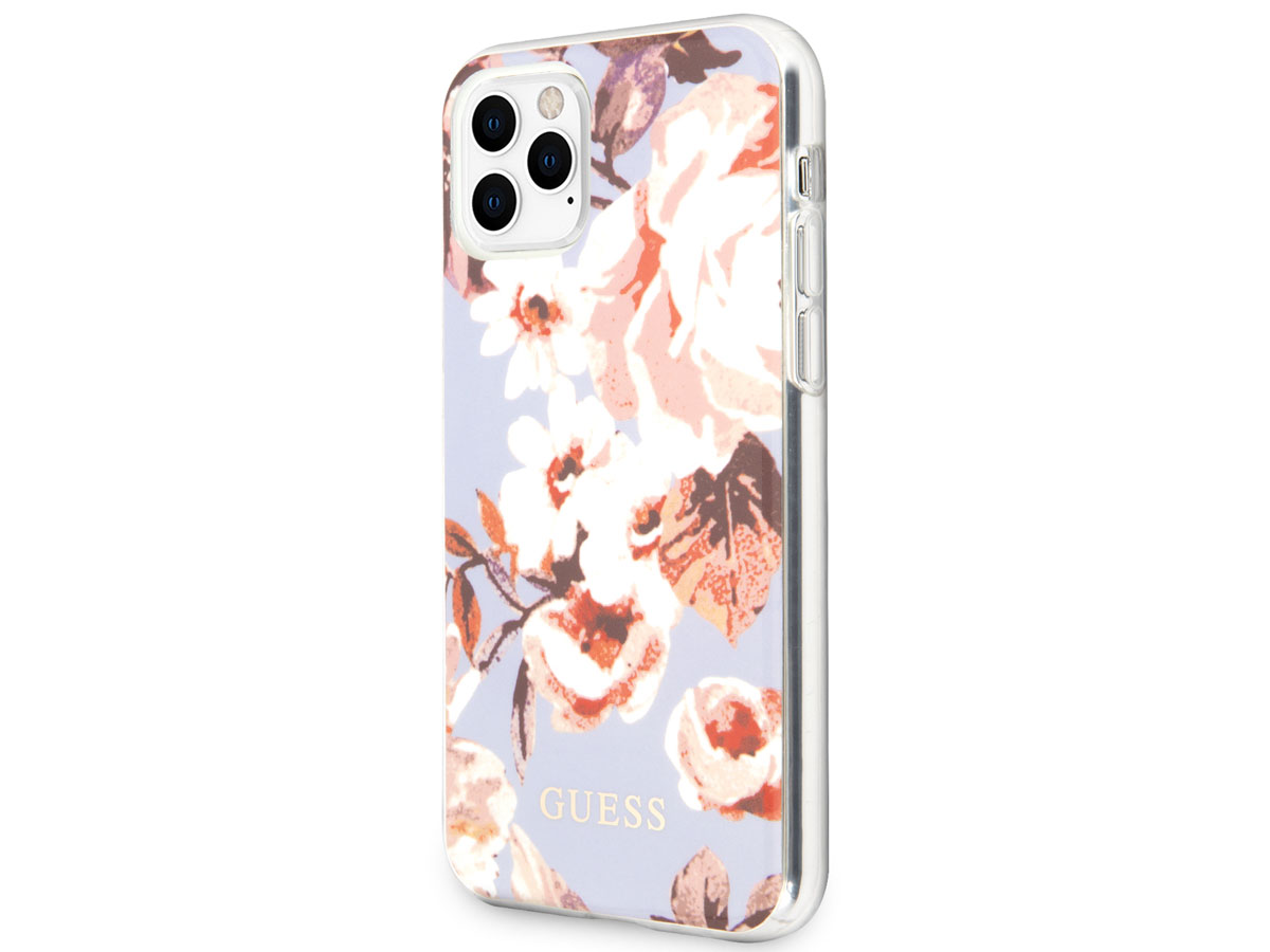 Guess Floral TPU Skin Case No. 2 - iPhone 11 Pro hoesje