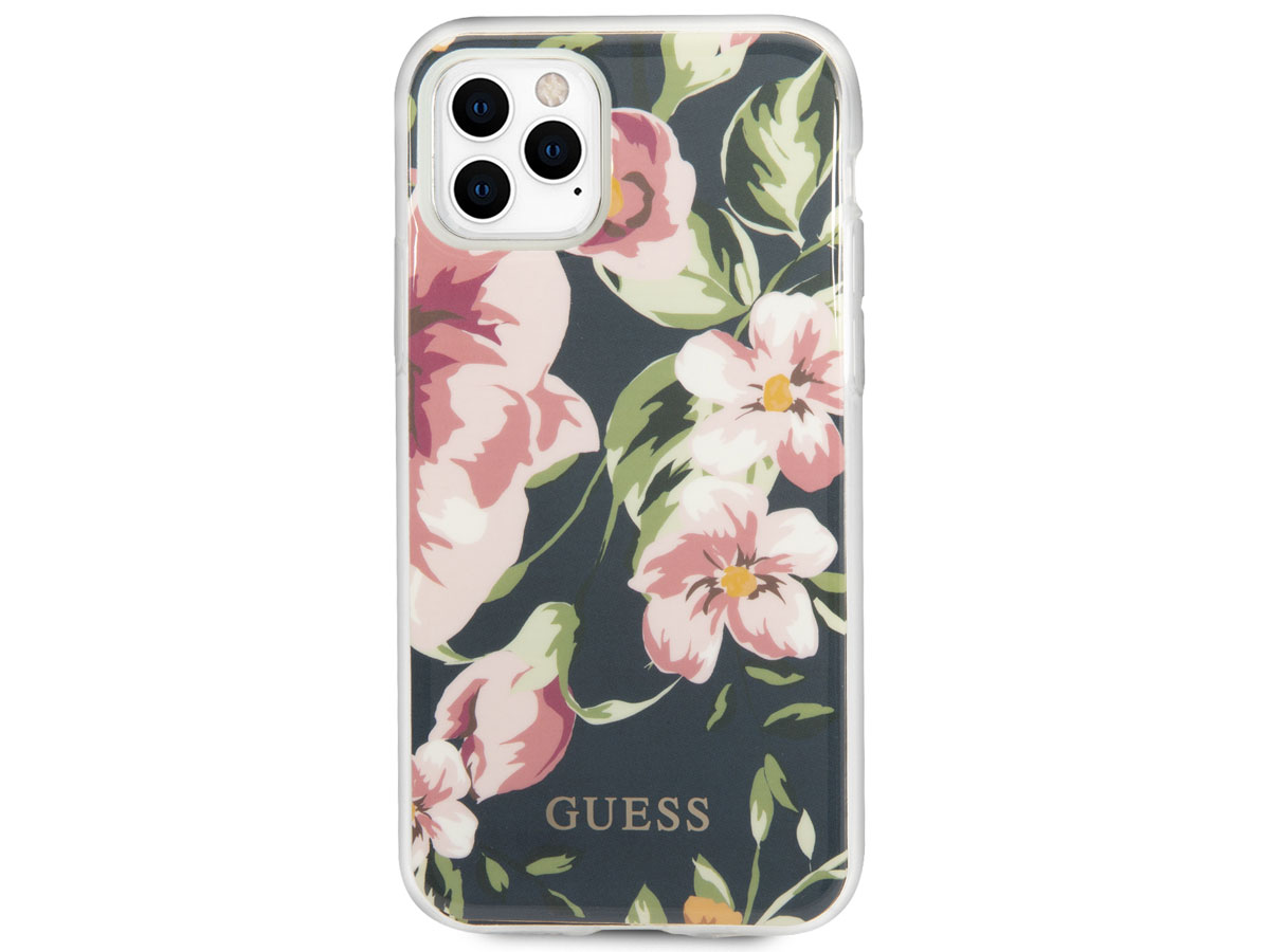 Guess Floral TPU Skin Case No. 3 - iPhone 11 Pro hoesje