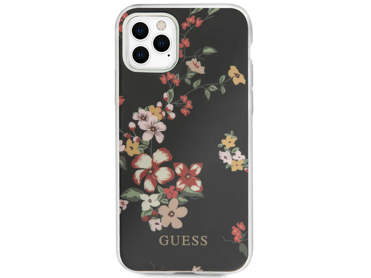 Guess Floral TPU Skin Case No. 4 - iPhone 11 Pro hoesje