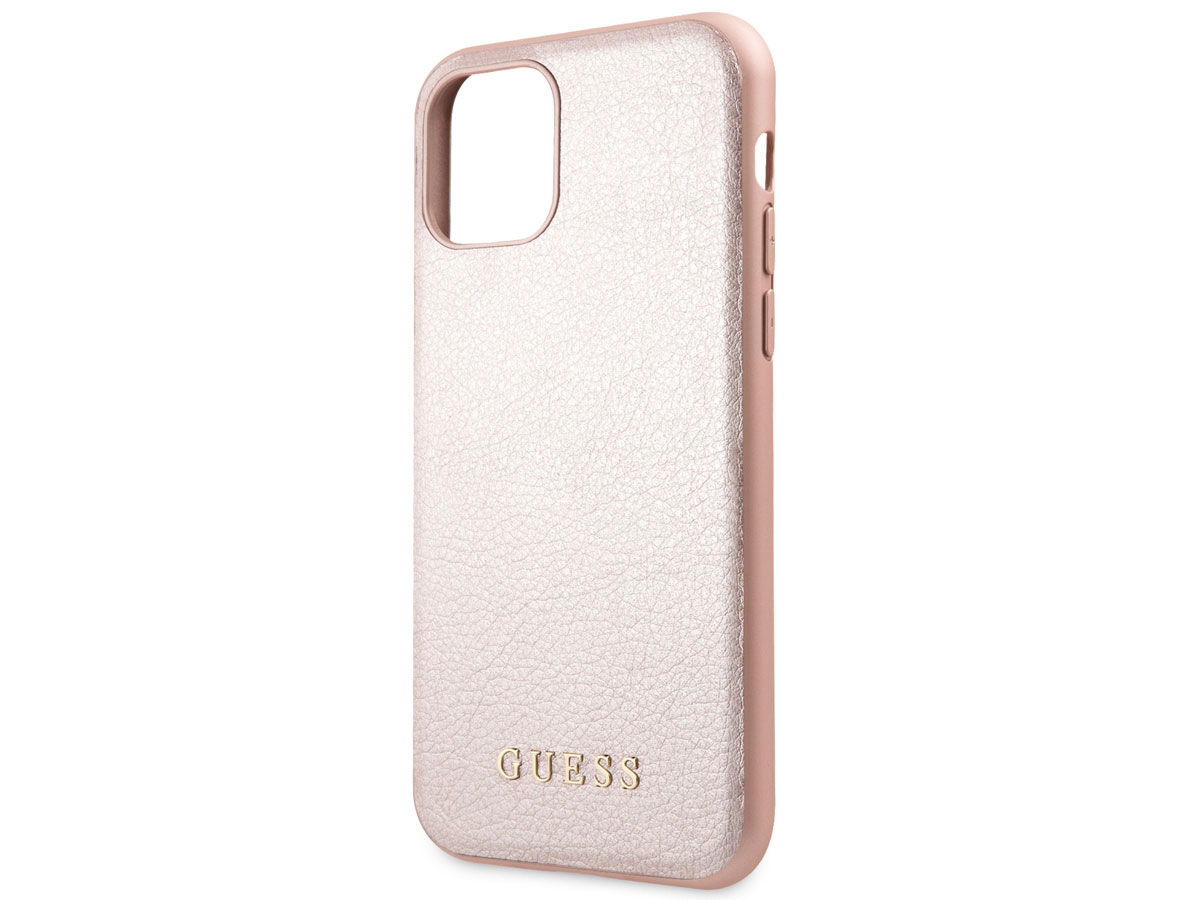 Guess Iridescent Hard Case Rosé - iPhone 11 Pro hoesje