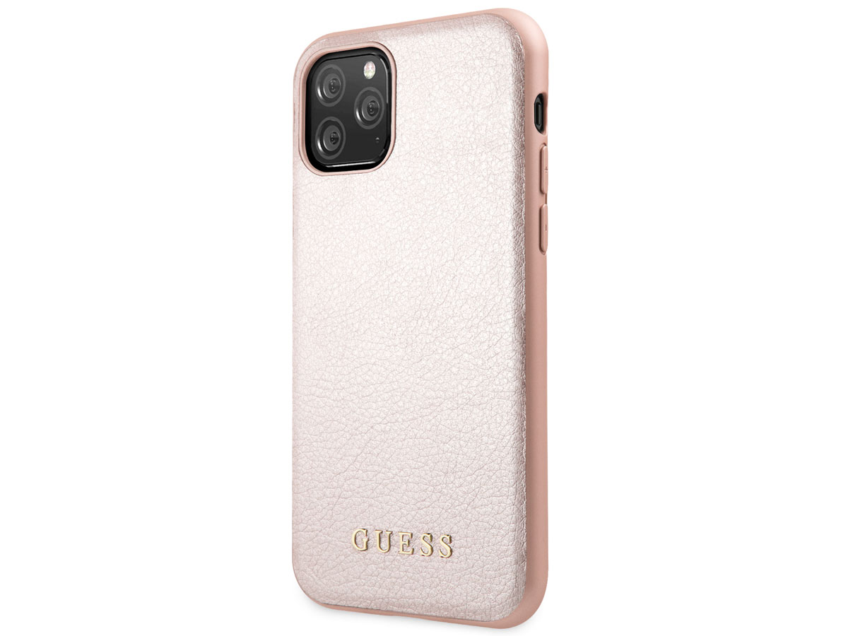 Guess Iridescent Hard Case Rosé - iPhone 11 Pro hoesje