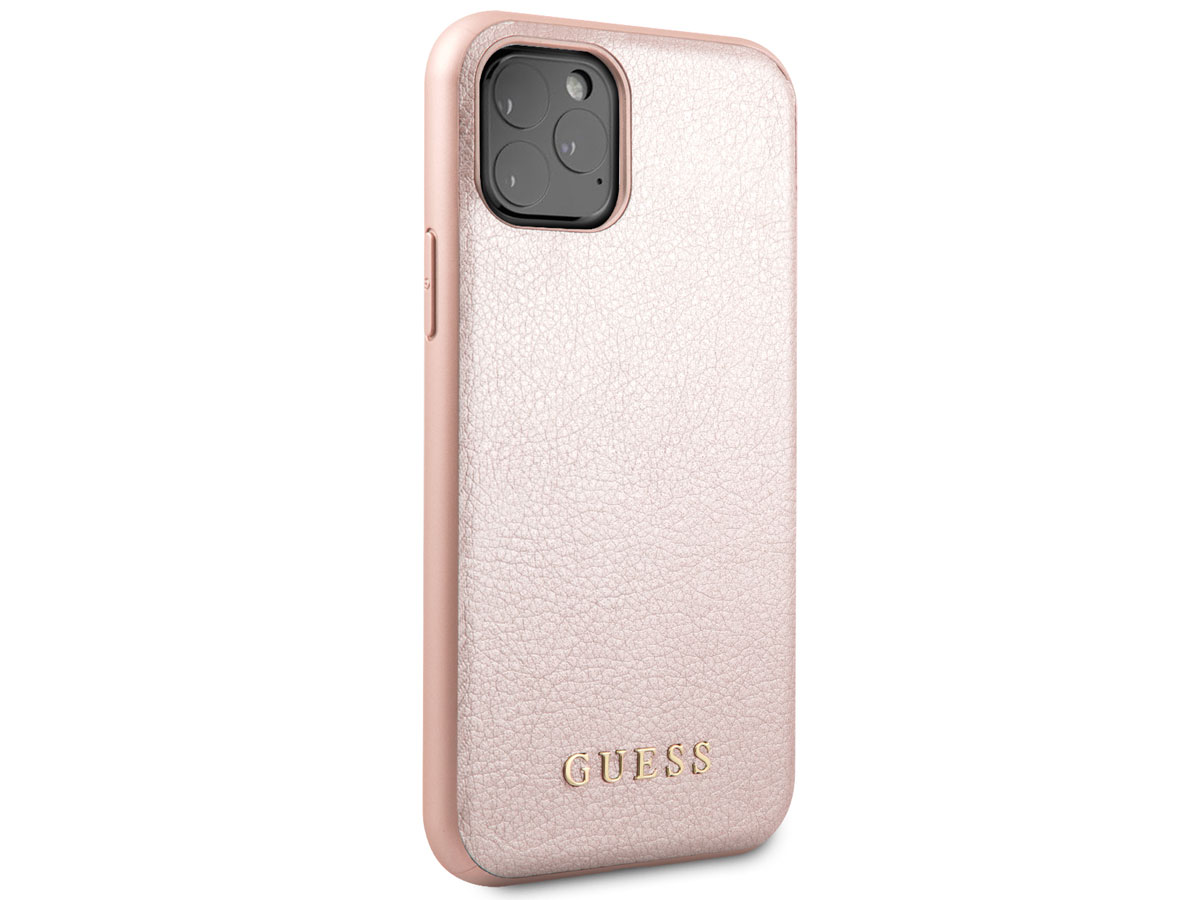 Guess Iridescent Hard Case Rosé - iPhone 11 Pro hoesje