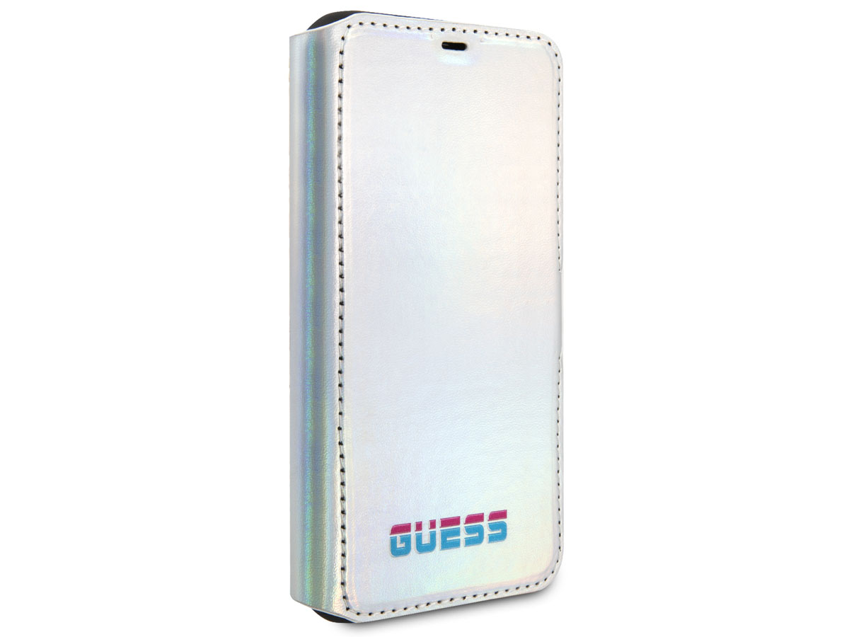 Guess Metallic Bookcase Zilver - iPhone 11 Pro hoesje