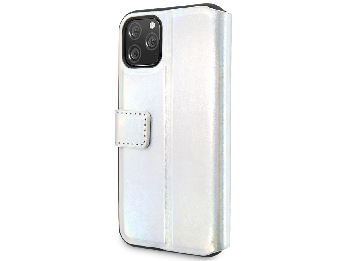 Guess Metallic Bookcase Zilver - iPhone 11 Pro hoesje