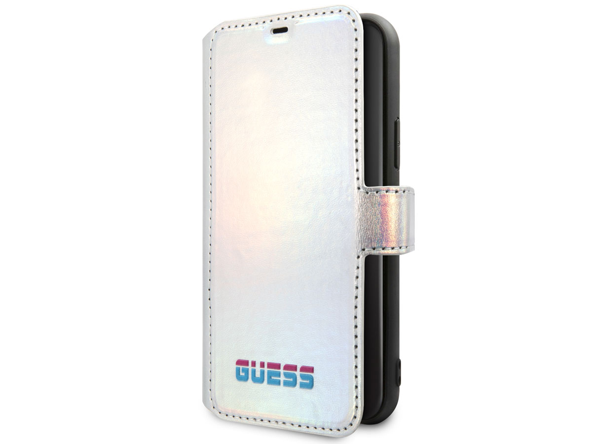 Guess Metallic Bookcase Zilver - iPhone 11 Pro hoesje