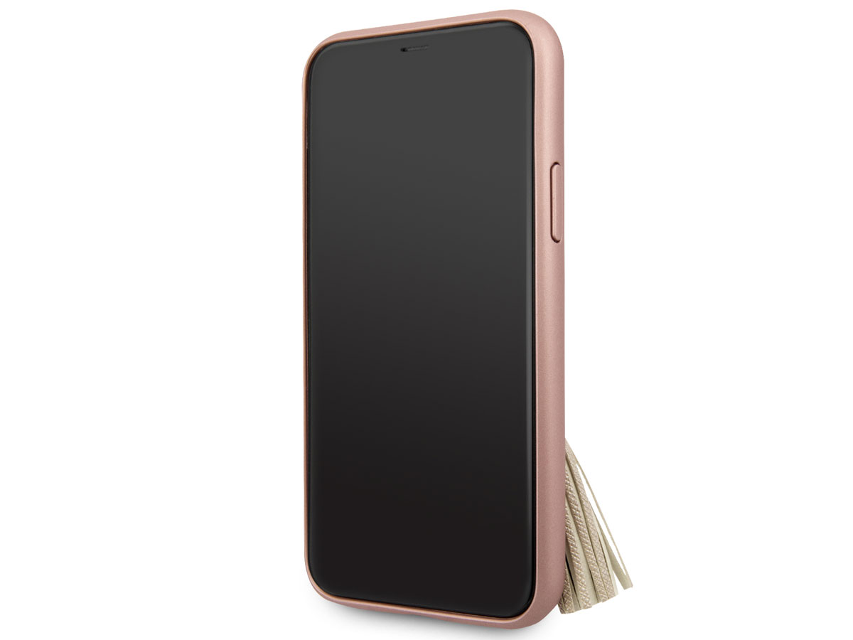 Guess Tassel iRing Case Rosé - iPhone 11 Pro hoesje
