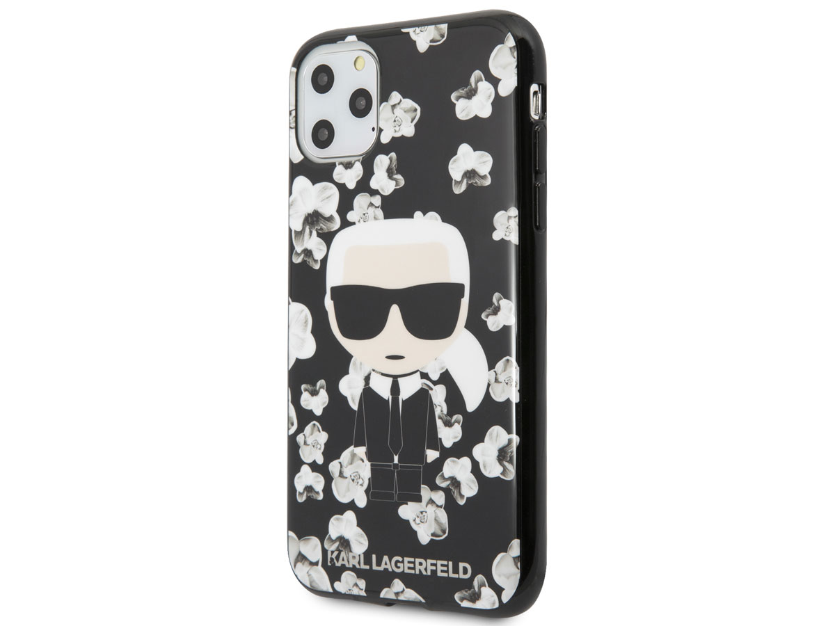 Karl Lagerfeld Flower TPU Case - iPhone 11 Pro hoesje