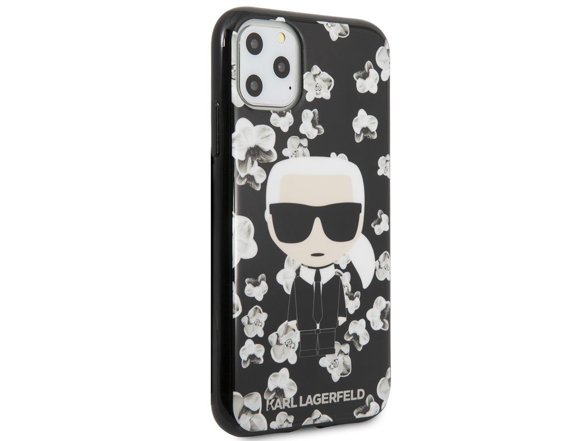 Karl Lagerfeld Flower TPU Case - iPhone 11 Pro hoesje