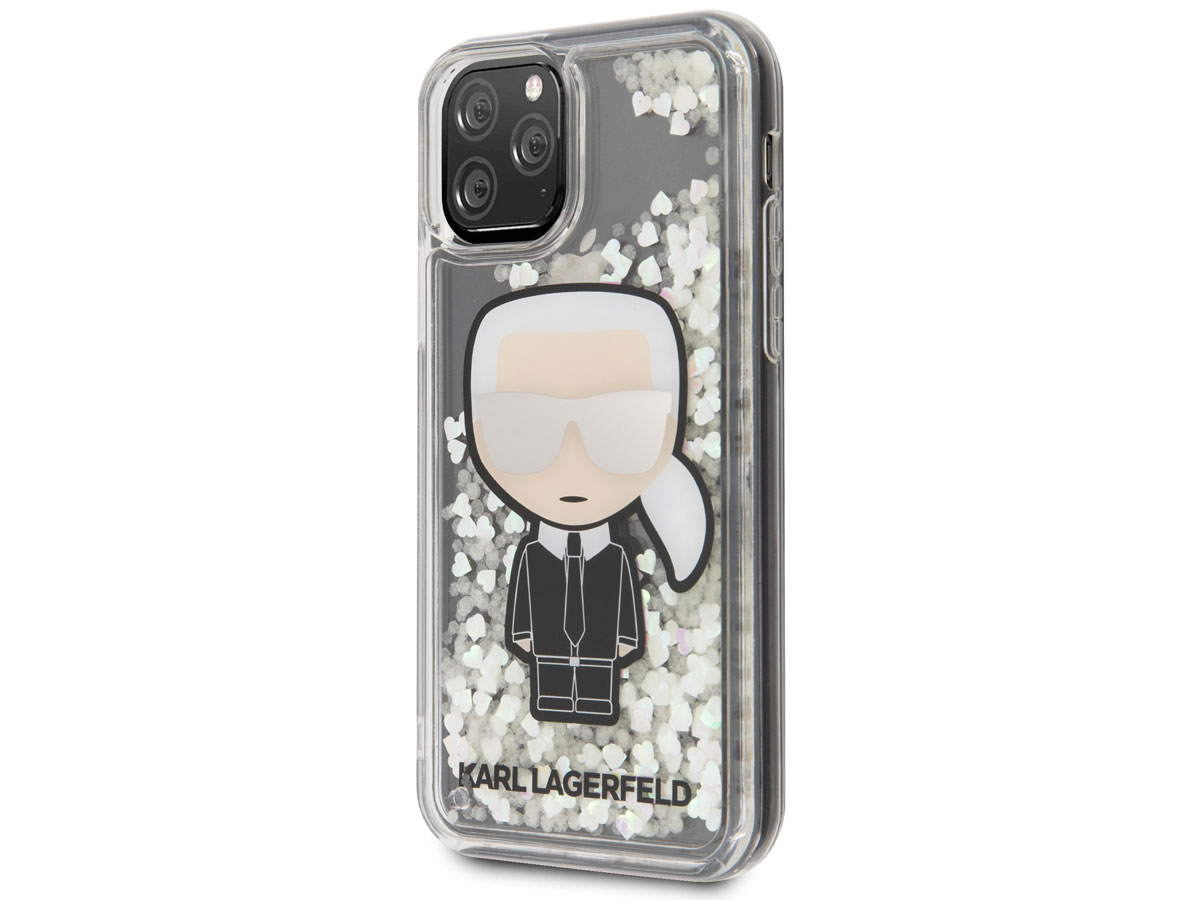 Karl Lagerfeld Glow in the Dark Liquid Case - iPhone 11 Pro hoesje