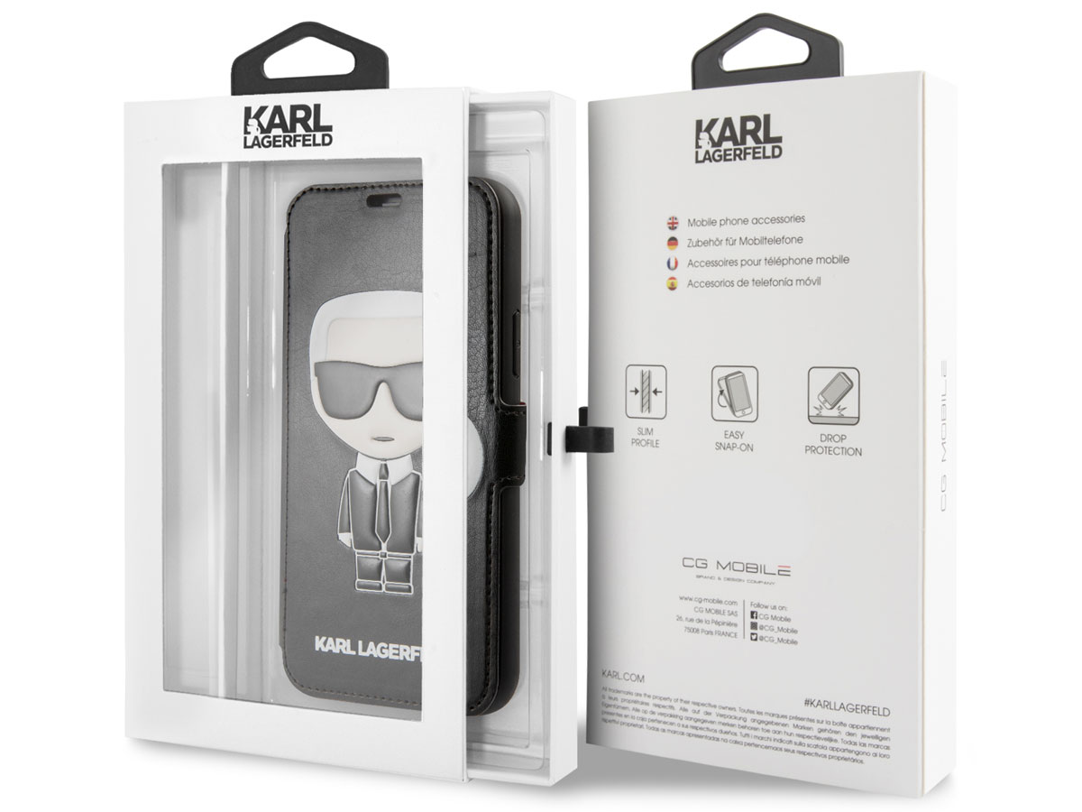Karl Lagerfeld Iconic Bookcase - iPhone 11 Pro hoesje