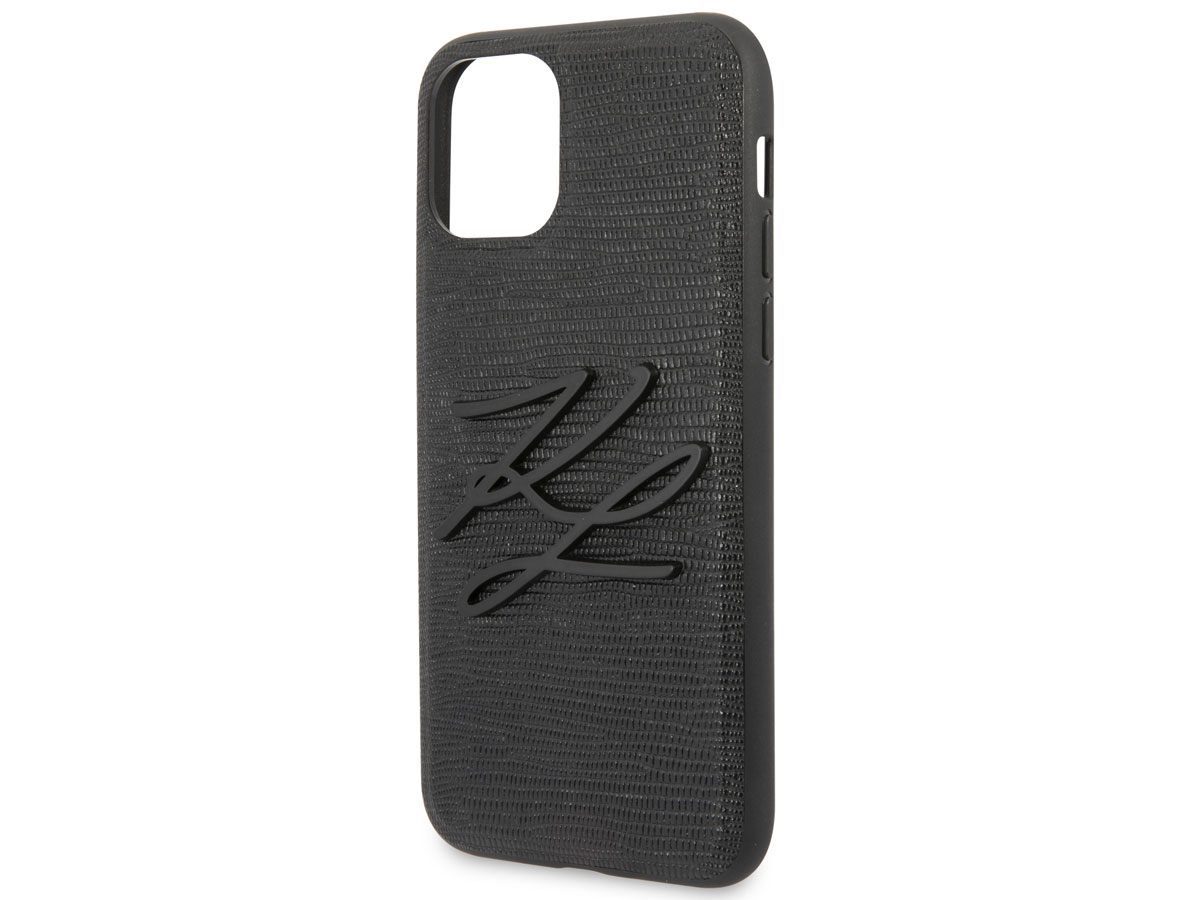 Karl Lagerfeld Initials Case Lizard - iPhone 11 Pro hoesje